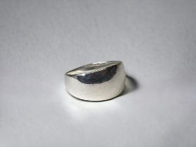 925 silver plain wedding band size S