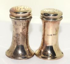 Pair silver condiments 45g