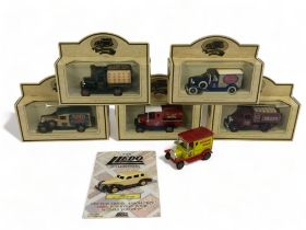 A collection of mainly boxed die cast model lorries.