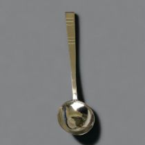 A Mid-century design sterling silver ladle spoon. London hallmarks. Length - 18cm