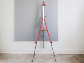 A large metal easel