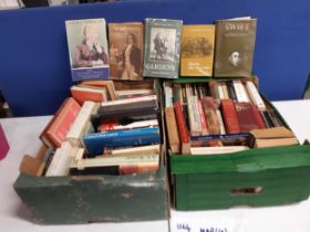 A LARGE COLLECTION OF VINTAGE BOOKS.