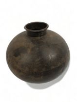 A Round Metal Water Pot