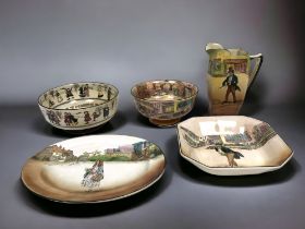 A collection of Royal Doulton 'Dickens' series ware.