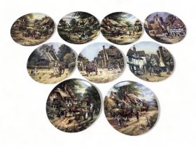 A COLLECTION OF NINE WEDGWOOD 'COUNTRY DAYS' COLLECTORS PLATES.