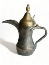 19th Century Persian Tinned Copper Dallah
