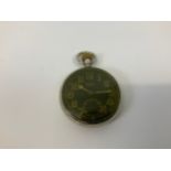 Rolex Pocket Watch with Military Markings - Belonged to a Sargent William Gregory - Not Working