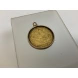 1903 Gold Full Sovereign in Gold Mount - Total Weight 9.4gms