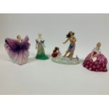 3x Royal Doulton Figurines and One Other