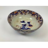 Large Porcelain Bowl with Hand-Painted Chinese Decoration - 31cm Diameter