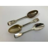 3x Silver Tablespoons - 191gms