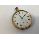 9ct Gold Pocket Watch - Total Weight 88gms - Seen Running