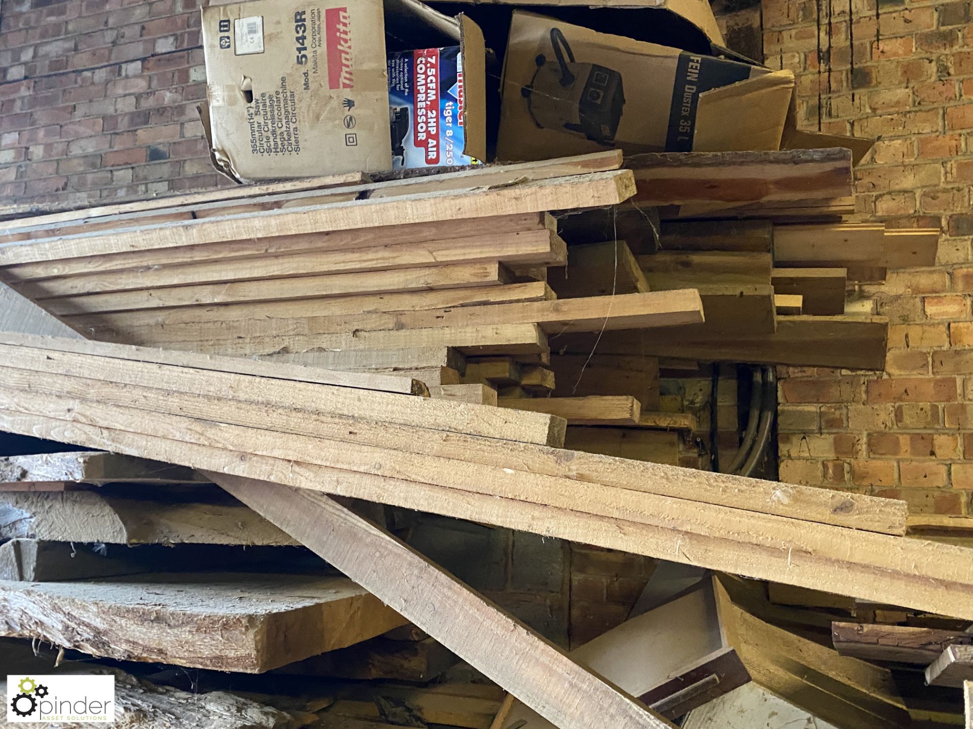 Quantity Softwood Lengths to top pile, various sizes including 120mm x 450mm, 120mm x 40mm, 225mm - Image 7 of 8