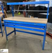 2 adjustable Assembly Benches, 1540mm x 910mm (bench height), with shelf