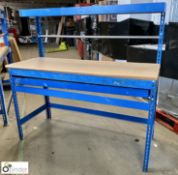 2 adjustable Assembly Benches, 1540mm x 910mm (bench height), with shelf