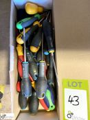 Approx 20 various Pozi Screwdrivers