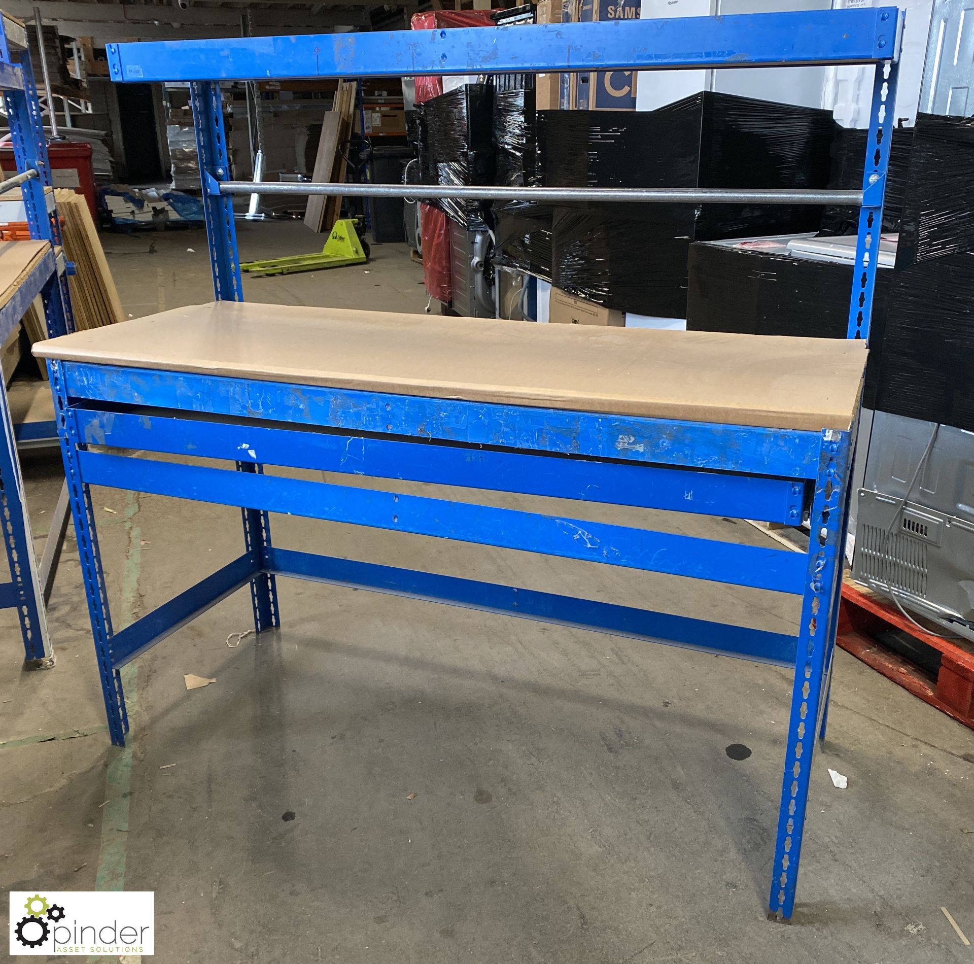 2 adjustable Assembly Benches, 1540mm x 910mm (bench height), with shelf