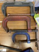 3 various G Clamps