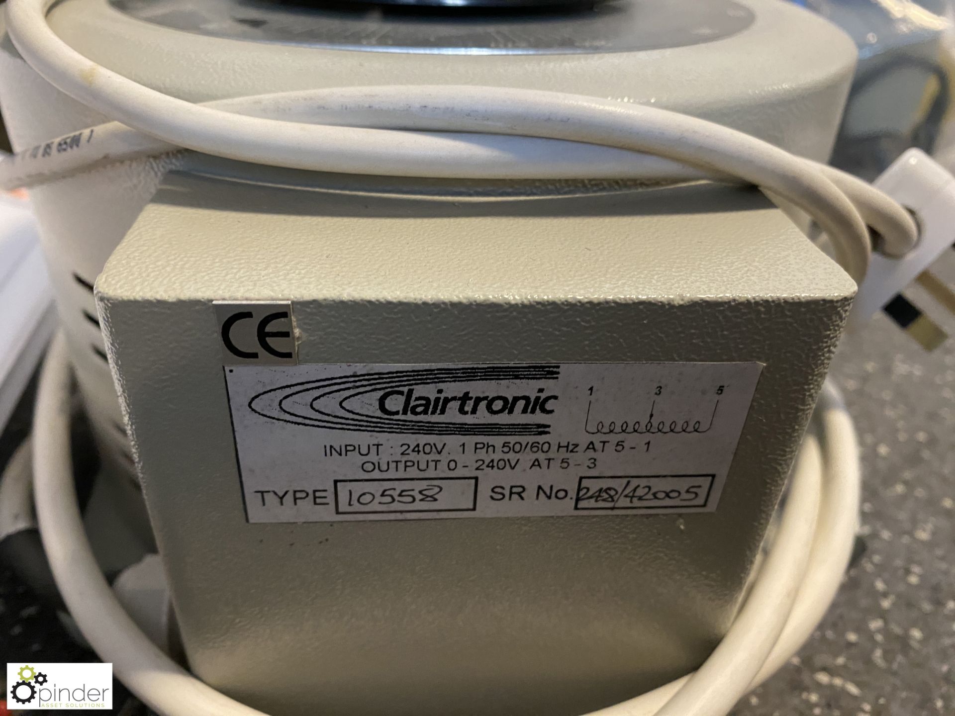 Clairtronic 10558 Variable Transformer - Image 2 of 4