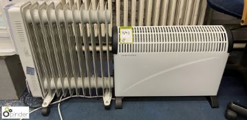 2 various Electric Radiators, 240volts