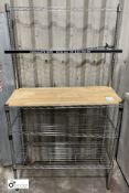 Adjustable chrome Display Rack, 910mm x 360mm x 1620mm (LOCATION: Hammerton Street, Bradford -