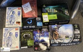 8 various Graphics Cards, see photos