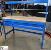 2 adjustable Assembly Benches, 1540mm x 910mm (bench height), with shelf