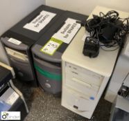 3 various PC Towers, for spares