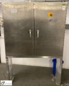 Hoffman stainless steel (316) Control Panel Enclosure, 1220mm x 1060mm, mounted on fabricated