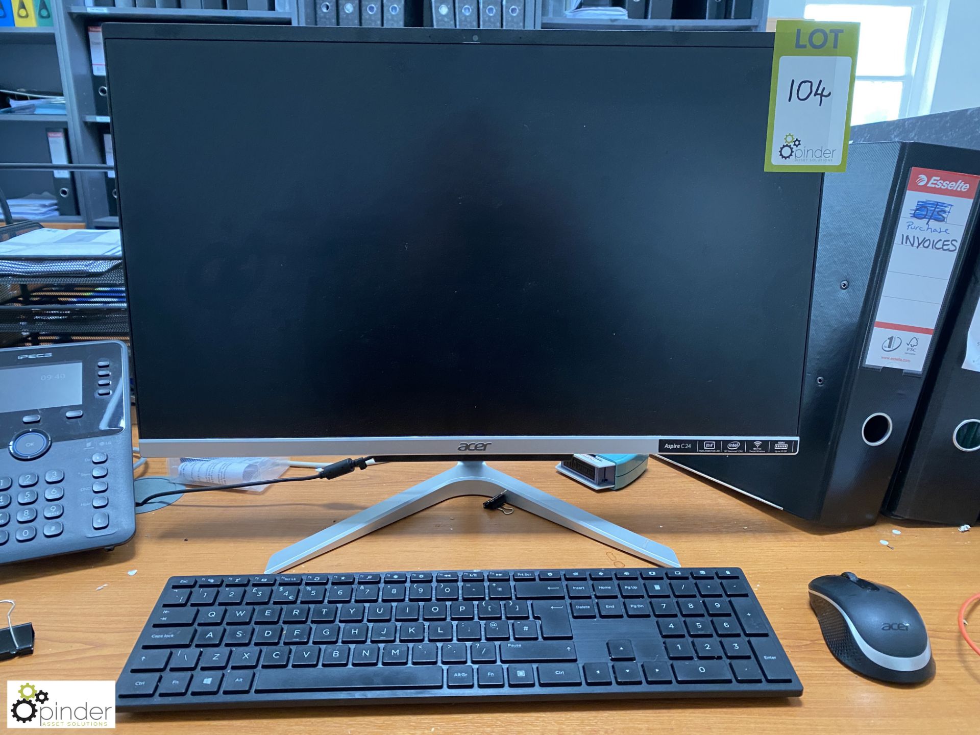 Acer Aspire C24 All In One Desktop PC, with wireless keyboard and mouse (LOCATION: Devon)