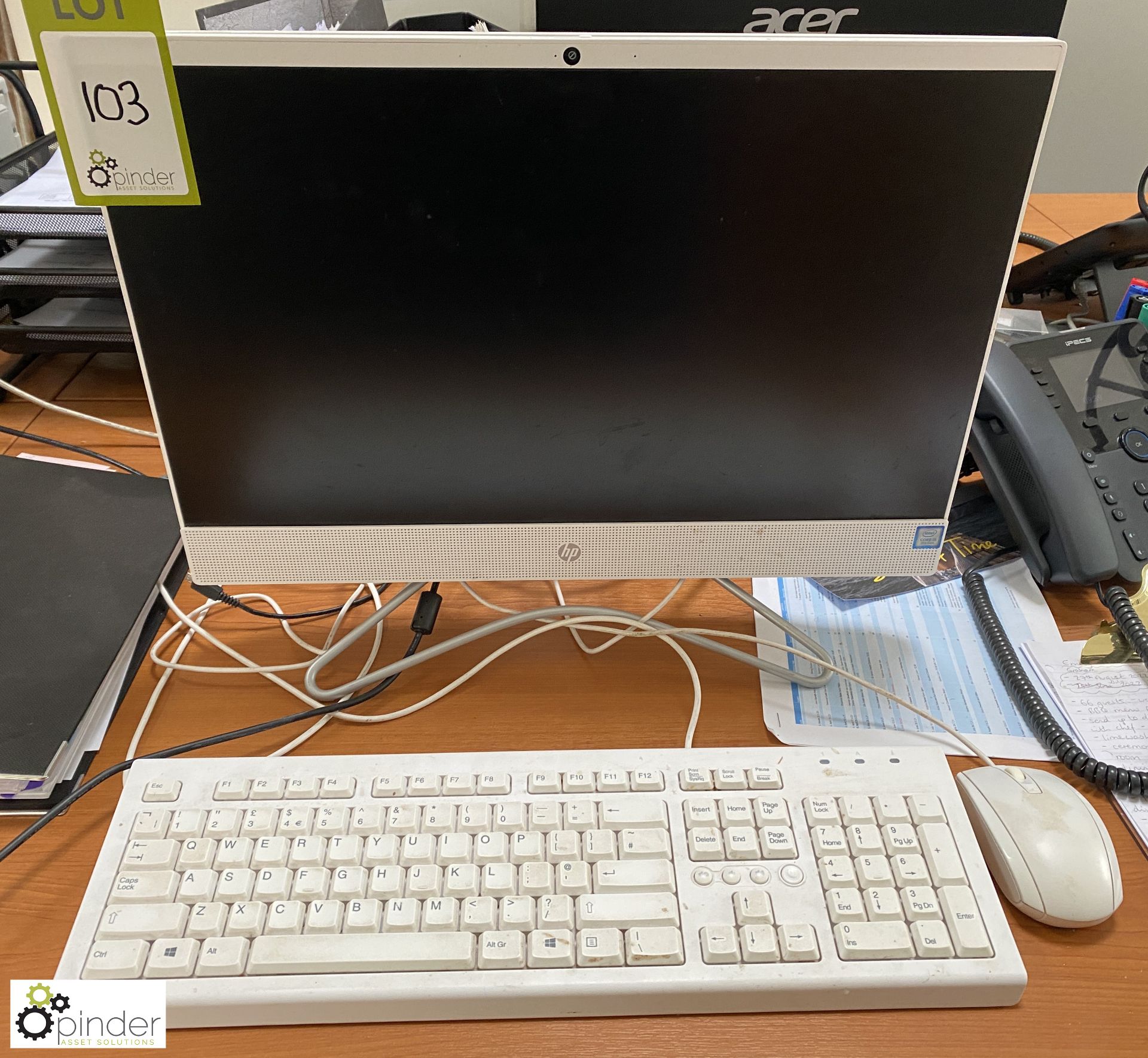 HP TPC 0045-22 All In One Desktop PC, with keyboard and mouse (LOCATION: Devon)