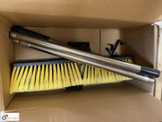 2 wide Sweeping Brushes, boxed and unused (LOCATION: Devon)