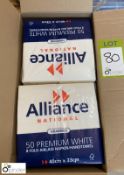 12 x 50 packs Alliance Napkin/Paper Towels (LOCATION: Devon)