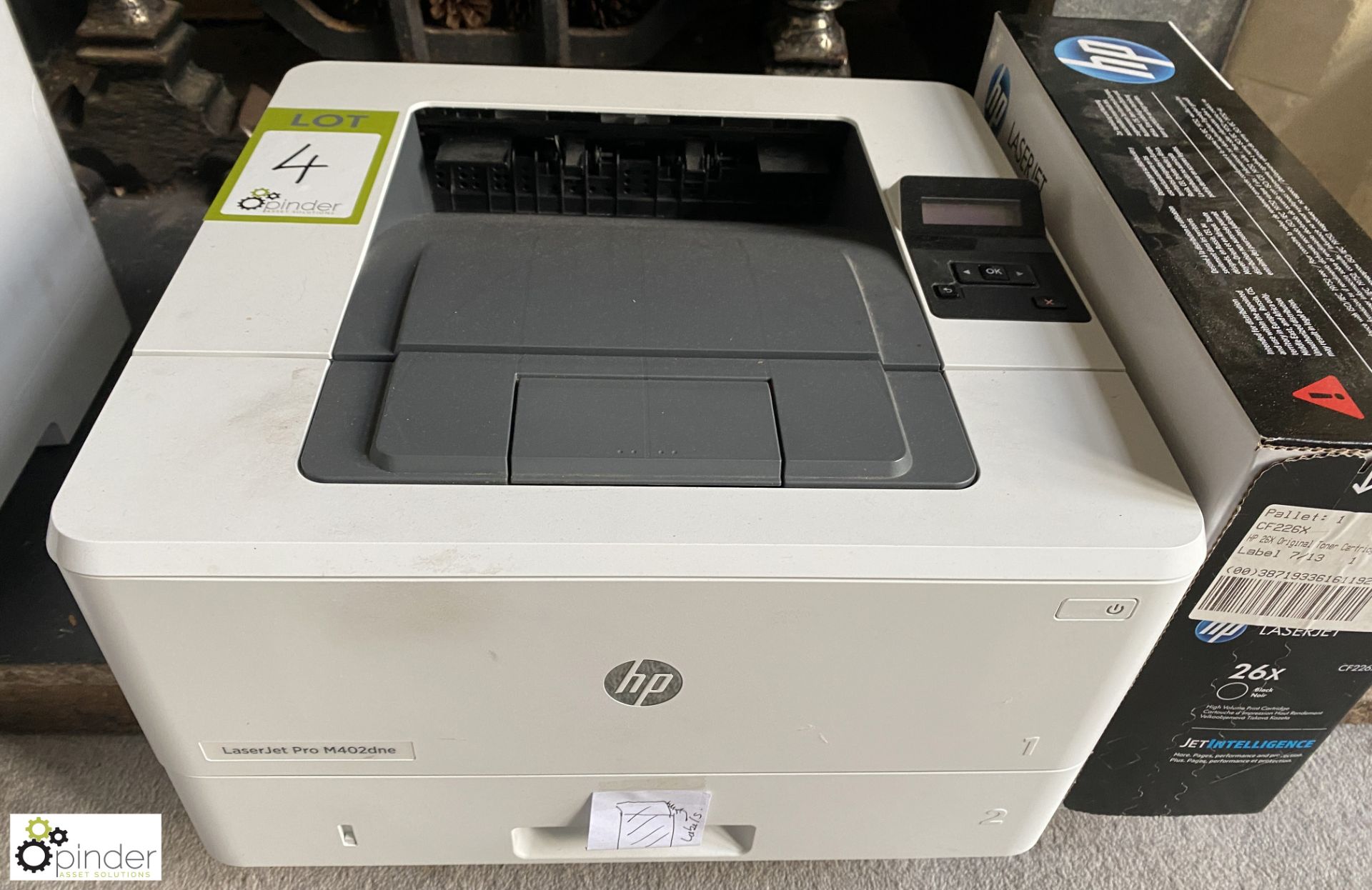 HP Laserjet M402 dne Laser Printer, with CF226X print cartridge, black, boxed and unused ( - Image 2 of 4