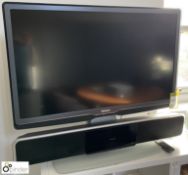 Philips 42PFL9664H/12 TV, with sound bar, stand and remote (LOCATION: Devon)