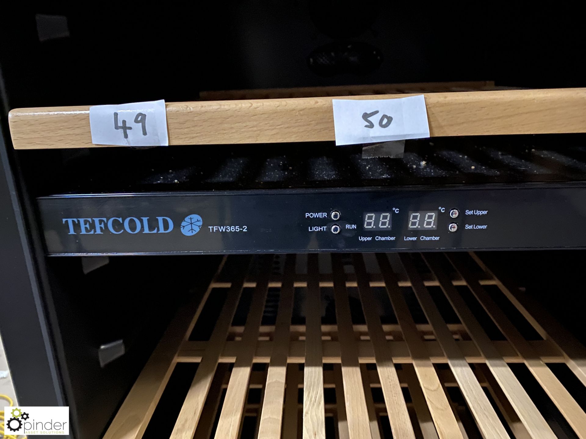 Tefcold TFW365-2 twin chamber Wine Chiller, 600mm x 680mm x 1770mm (LOCATION: Devon) - Image 4 of 5