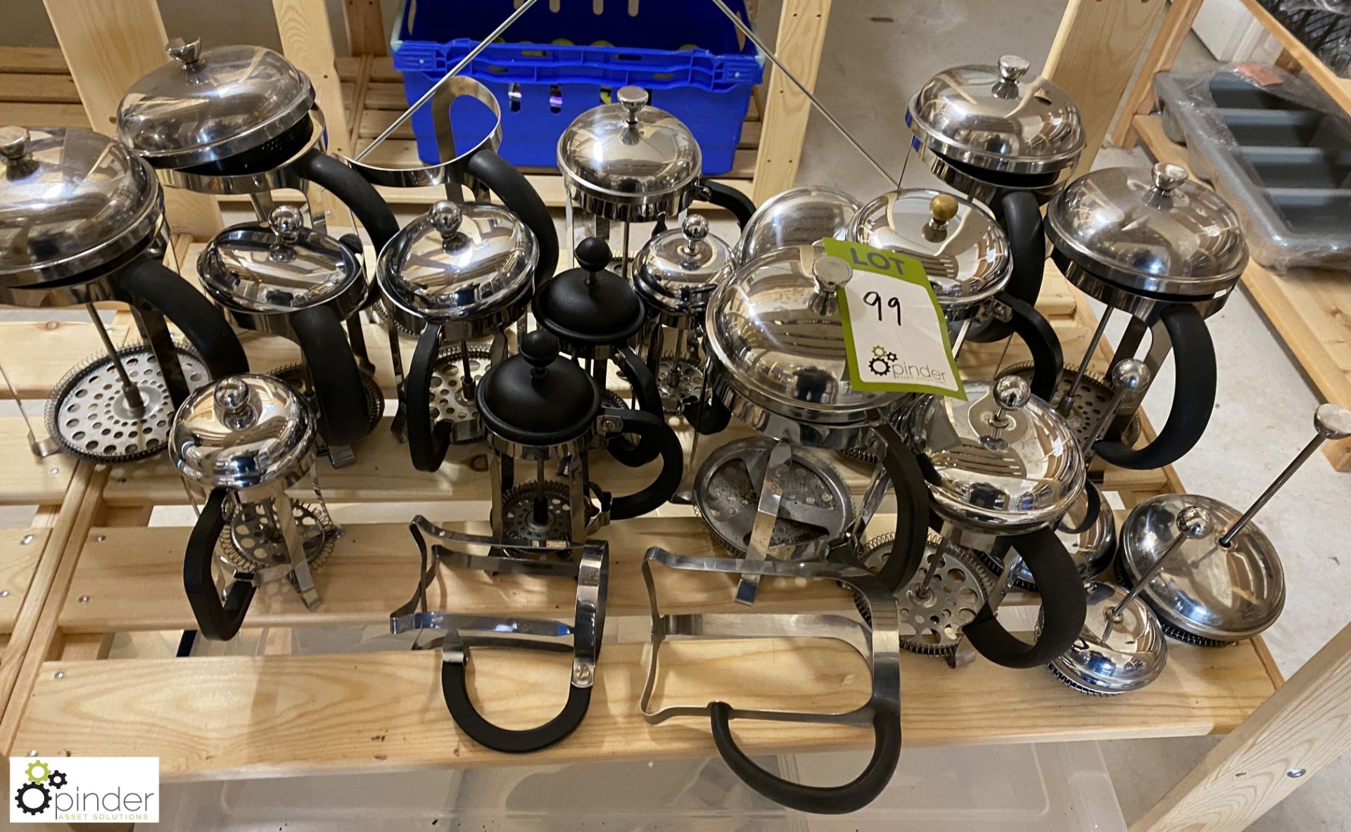 16 various Cafetieres (no glass flasks) (LOCATION: Devon)