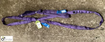 2 Nylon Lifting Straps, 1000kg (LOCATION: Wolverton)