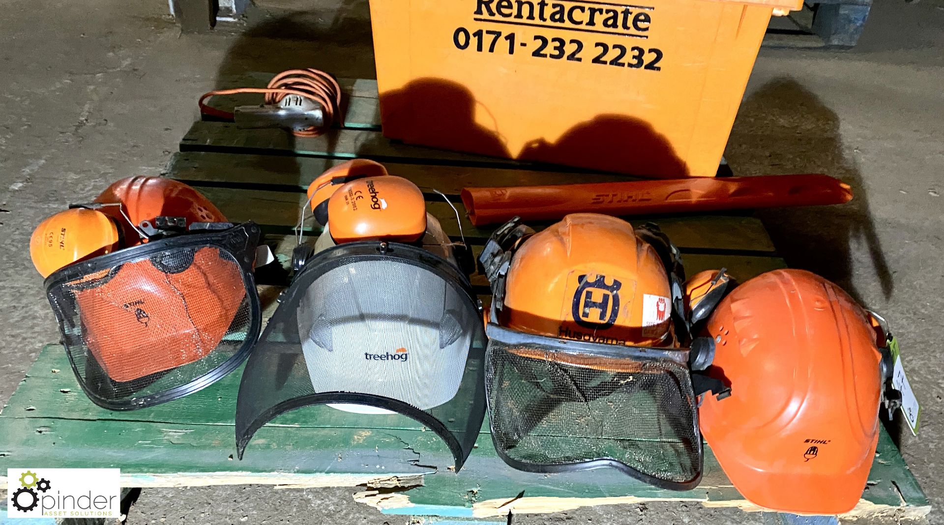 4 various Arborist Helmets (LOCATION: Wolverton)