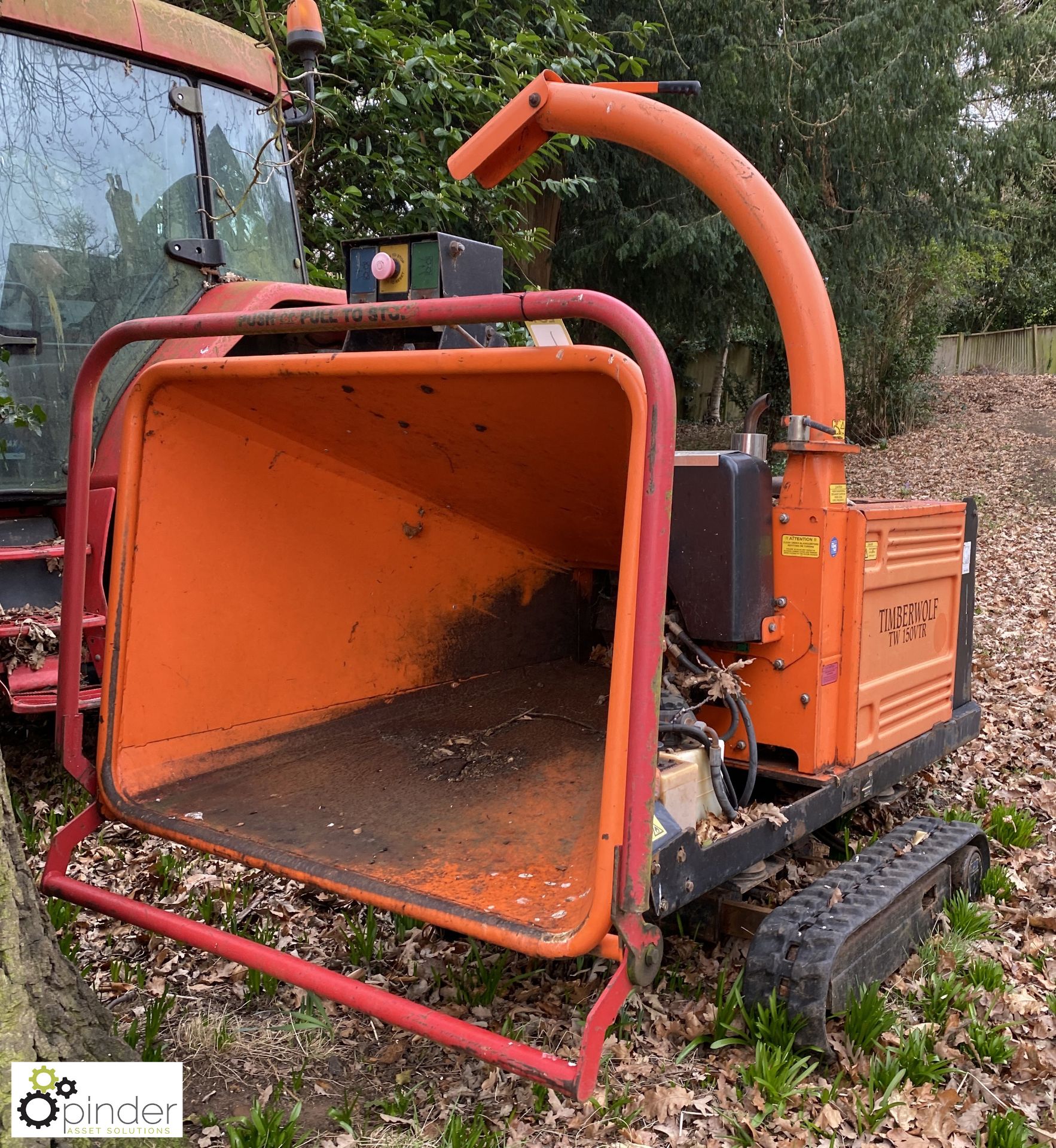 Timberwolf TW150VTR Tracked Wood Chipper, year 2008, serial number G95097, 1155hours (LOCATION: - Image 4 of 11