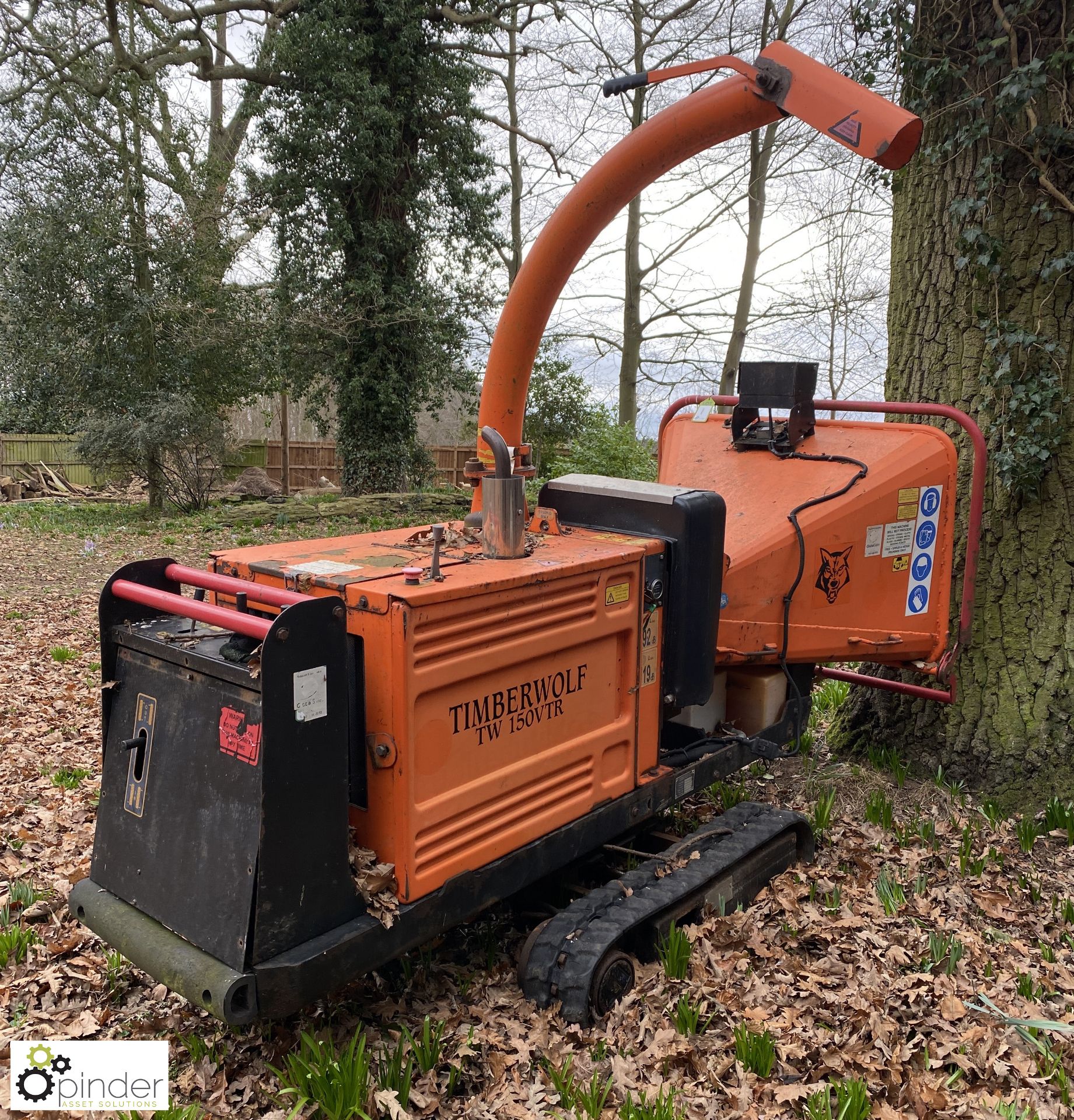 Timberwolf TW150VTR Tracked Wood Chipper, year 2008, serial number G95097, 1155hours (LOCATION: - Image 10 of 11