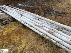 Approx 20 lengths plastic Pipe, 6m x 95mm diameter (LOCATION: Wolverton)