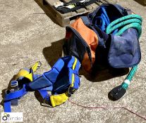 Safety Harness and quantity Nylon Rope including kit bag (LOCATION: Wolverton)