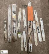 11 various Stihl Chainsaw Blades (LOCATION: Wolverton)