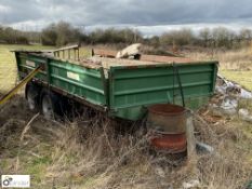 Fraser twin axle Dropside Trailer, 4900mm x 2250mm (LOCATION: Wolverton)