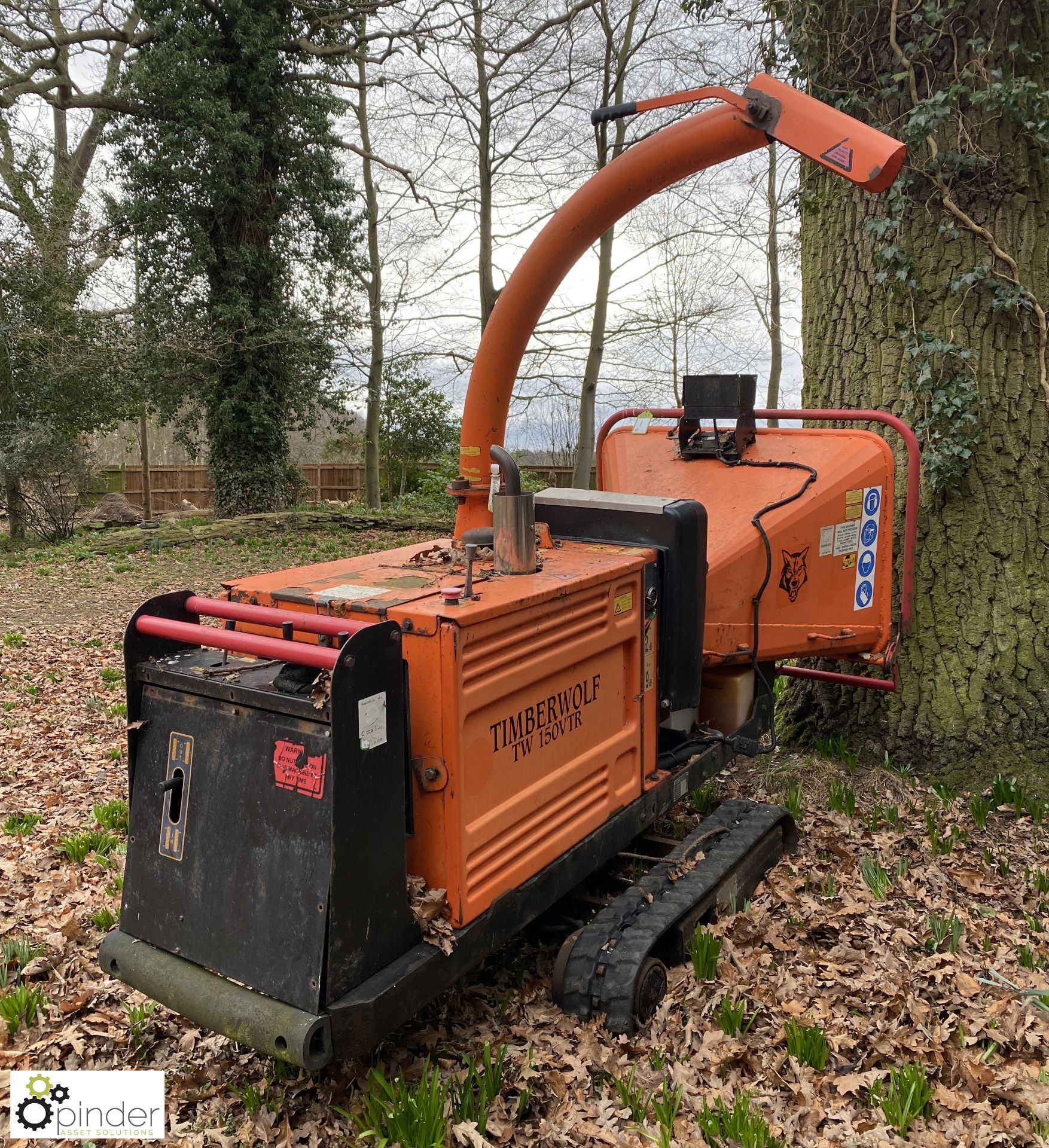Timberwolf TW150VTR Tracked Wood Chipper, year 2008, serial number G95097, 1155hours (LOCATION: - Image 2 of 11