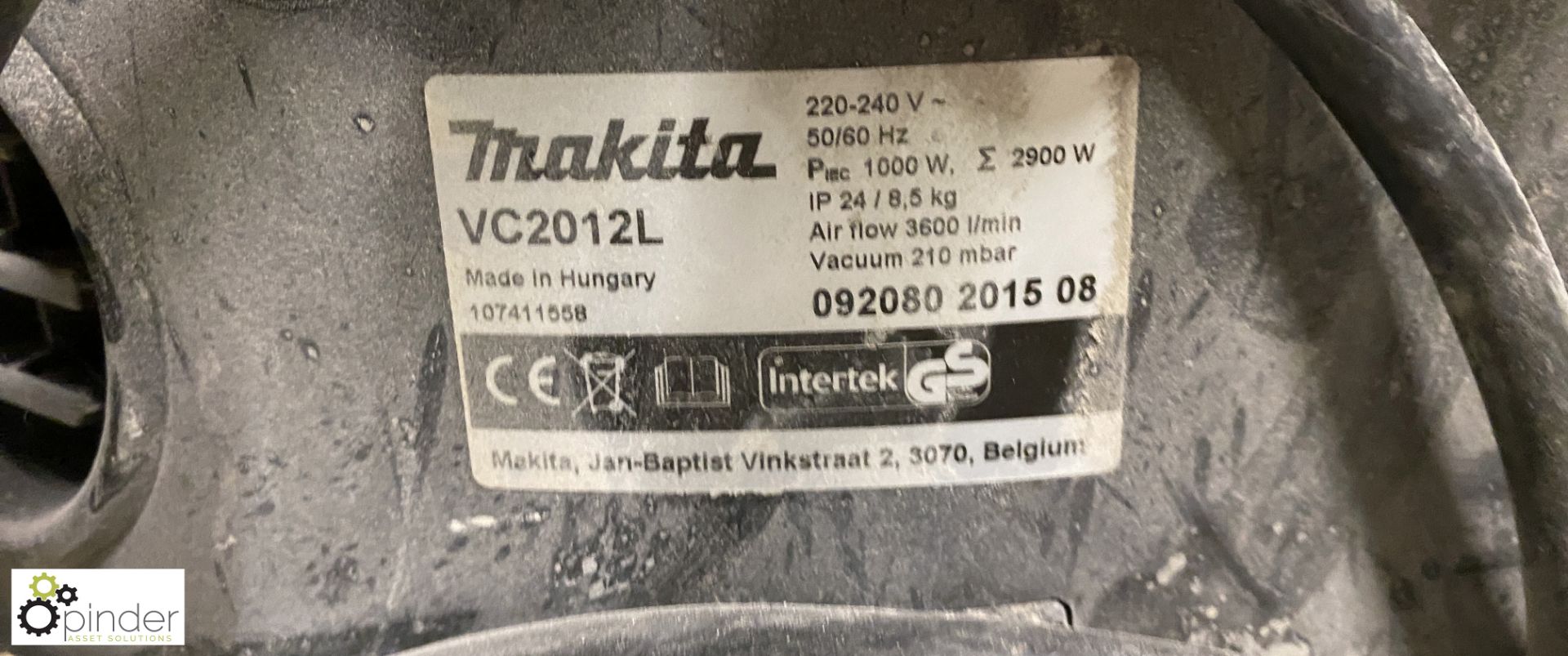 Makita VC2012L Vacuum, 240volts - Image 3 of 4