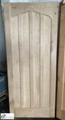 Solid oak Internal Door, 840mm x 1990mm high