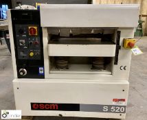 SCM S520 Thicknesser, year 2000, serial number AB/134140, 415volts