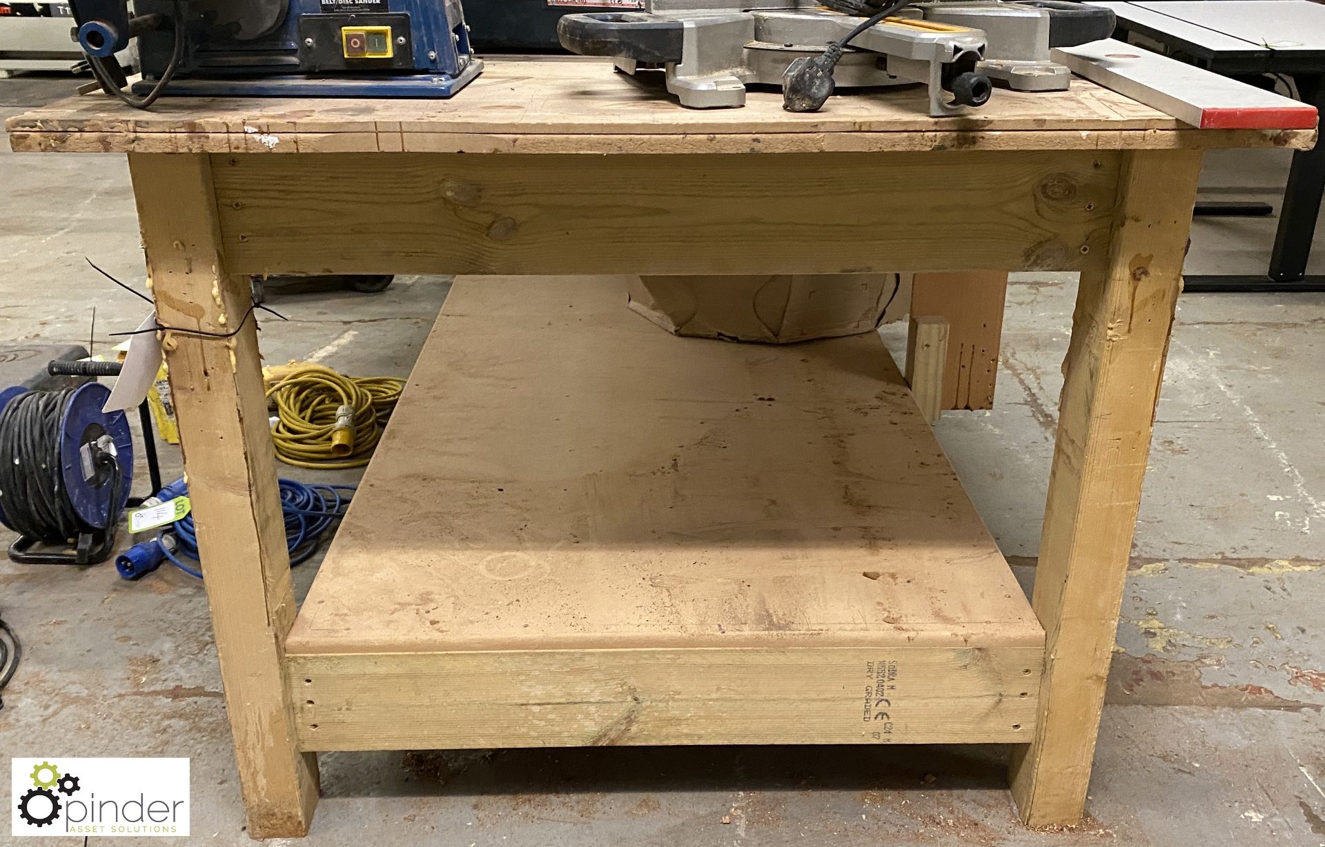 Timber Workbench, 2440mm x 1220mm x 920mm - Image 2 of 4